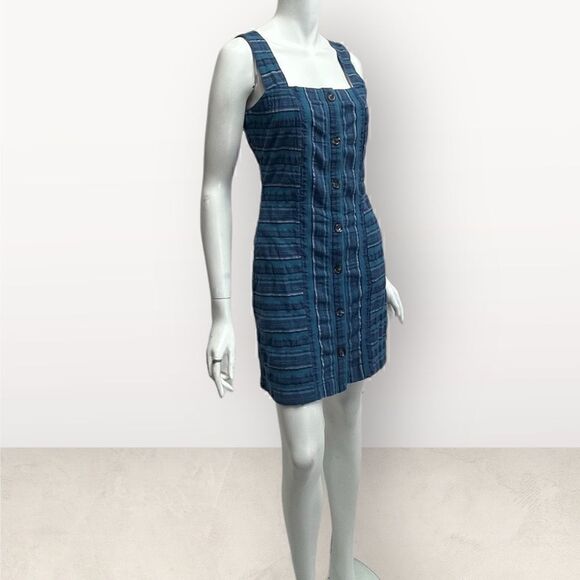 Roxy 100% Cotton Button Front Plaid Preppy Academia School Girl - Picture 3 of 9